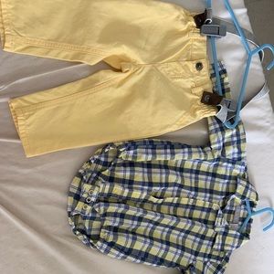 The children’s place shirt and overall set
